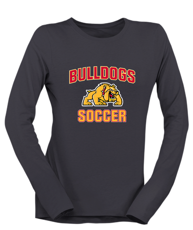 Batavia Bulldogs Soccer #1 Women's LS T-Shirt