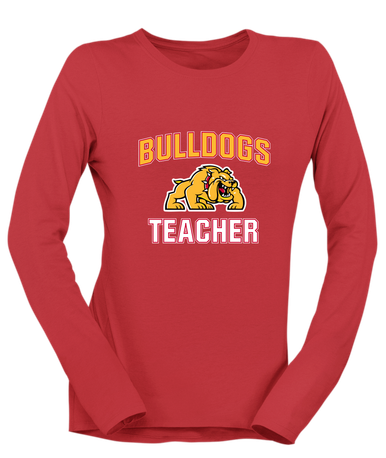 Batavia Bulldogs Teacher Women's Premium LS T-Shirt
