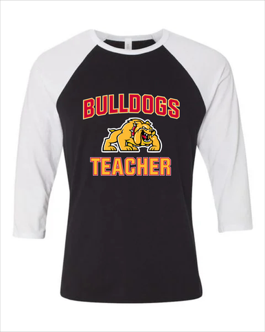 Batavia Bulldogs Teacher Men's Baseball T-Shirt