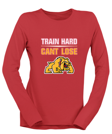 Batavia Bulldogs Train Hard, Can't Lose Women's LS T-Shirt