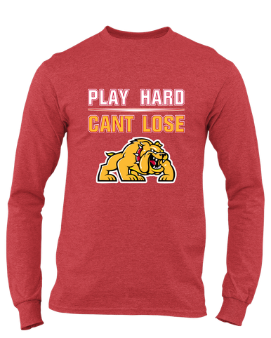 Batavia Bulldogs Play Hard, Can't Lose Men's Premium LS T-Shirt