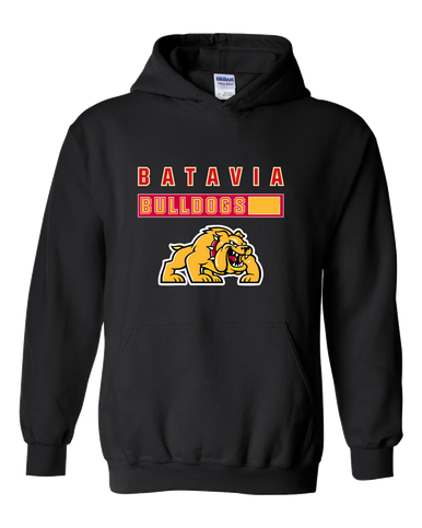 Batavia Bulldogs Mascot #7 Men's Hoodie