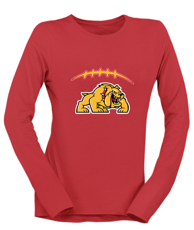 Batavia Bulldogs Football #2 Women's LS T-Shirt