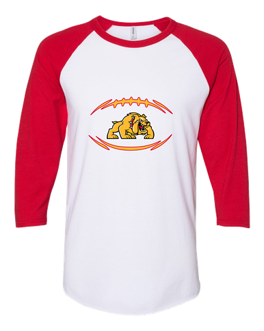Batavia Bulldogs Football #3 Women's Baseball T-Shirt