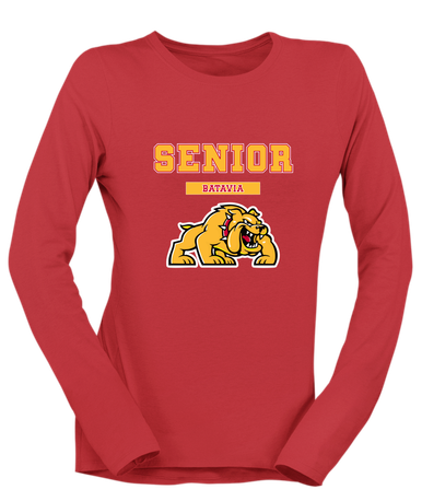 Batavia Bulldogs Senior #2 Women's Premium LS T-Shirt