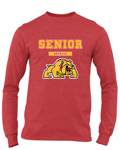 Batavia Bulldogs Senior #2 Men's LS T-Shirt