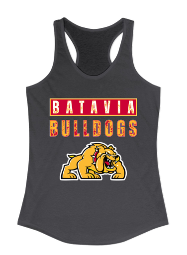 Batavia Bulldogs Mascot #9 Women's Tank Top