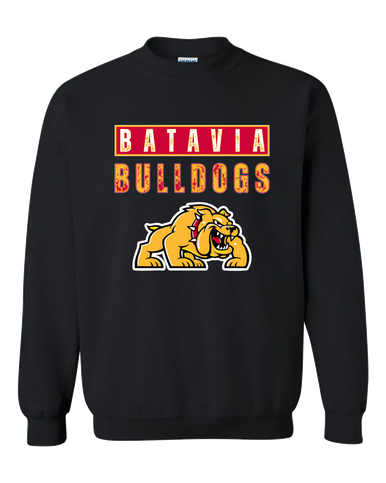 Batavia Bulldogs Mascot #9 Men's Sweatshirt