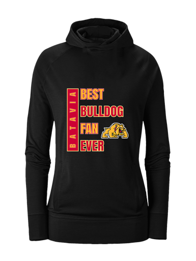 Batavia Bulldogs Best Bulldog Fan Women's Hoodie
