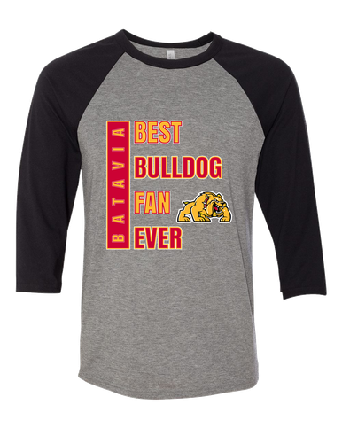 Batavia Bulldogs Best Bulldog Fan Women's Baseball T-Shirt
