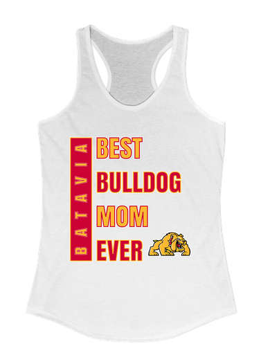 Batavia Bulldogs Best Bulldog Mom Women's Tank Top