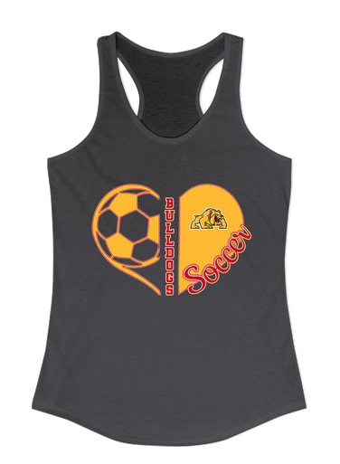 Batavia Bulldogs Heart Soccer Women's Tank Top