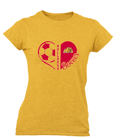 Batavia Bulldogs Heart Soccer Women's Premium SS T-Shirt