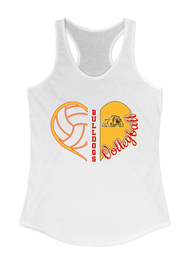 Batavia Bulldogs Heart Volleyball Women's Tank Top
