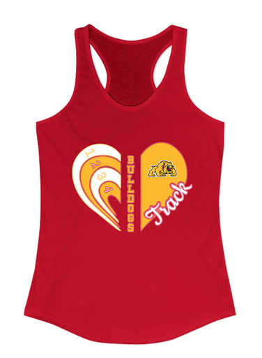 Batavia Bulldogs Heart Track Women's Tank Top