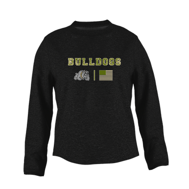 Southern Bulldogs Camo Flag Women's Sweatshirt