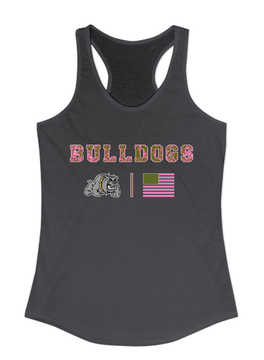 Southern Bulldogs Pink Camo Flag Women's Tank Top