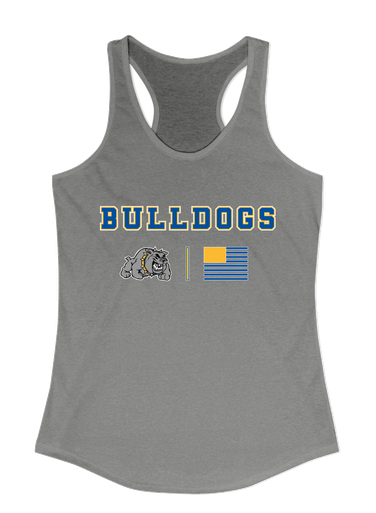 Southern Bulldogs Team Colors Flag Women's Tank Top