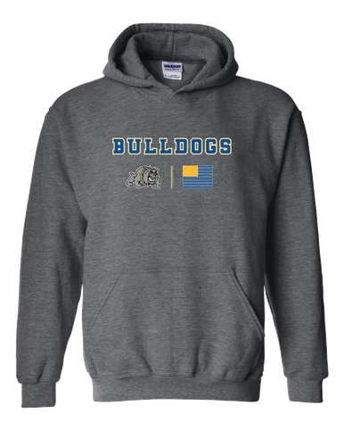 Southern Bulldogs Team Colors Flag Men's Hoodie