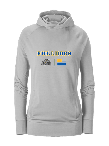 Southern Bulldogs Team Colors Flag Women's Hoodie