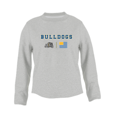 Southern Bulldogs Team Colors Flag Women's Sweatshirt