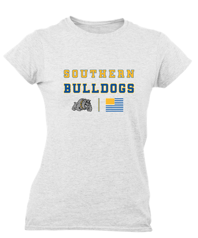 Southern Bulldogs Spirit Flag Women's Premium SS T-Shirt