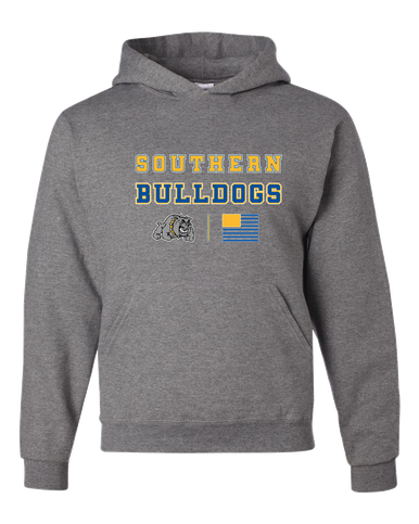 Southern Bulldogs Spirit Flag Men's Premium Hoodie