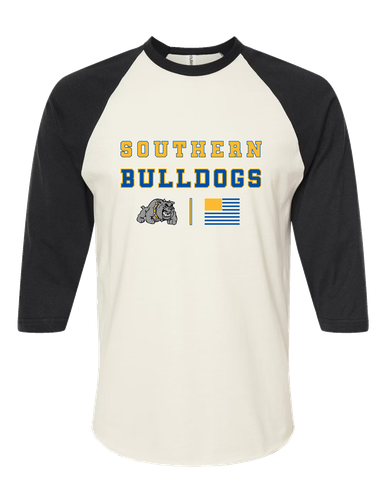 Southern Bulldogs Spirit Flag Women's Baseball T-Shirt