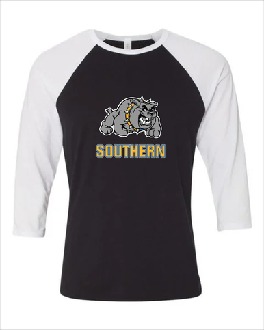 Southern Bulldogs Mascot #2 Women's Baseball T-Shirt
