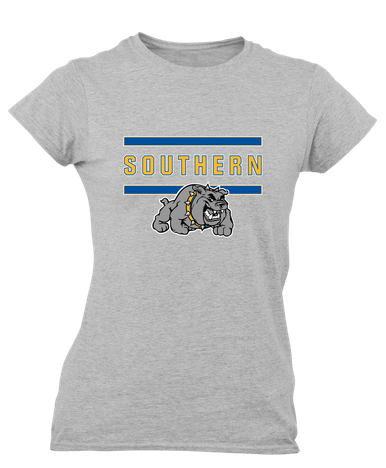 Southern Bulldogs Mascot #4 Women's Premium SS T-Shirt