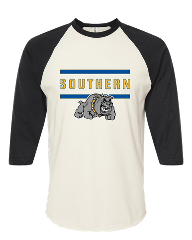 Southern Bulldogs Mascot #4 Women's Baseball T-Shirt