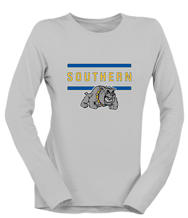 Southern Bulldogs Mascot #4 Women's LS T-Shirt