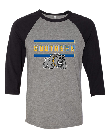 Southern Bulldogs Mascot #4 Men's Baseball T-Shirt
