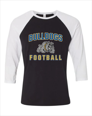 Southern Bulldogs Football #1 Women's Baseball T-Shirt