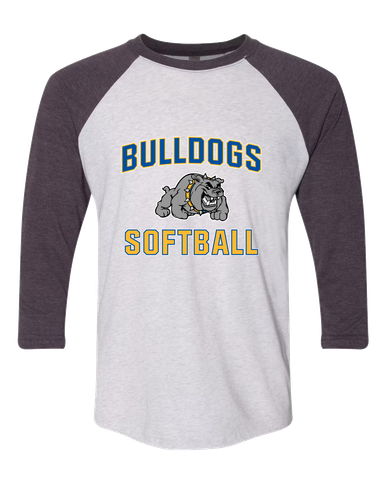 Southern Bulldogs Softball #1 Women's Baseball T-Shirt