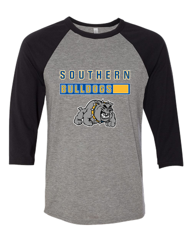 Southern Bulldogs Mascot #7 Women's Baseball T-Shirt