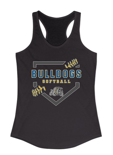 Southern Bulldogs Softball #2 Women's Tank Top