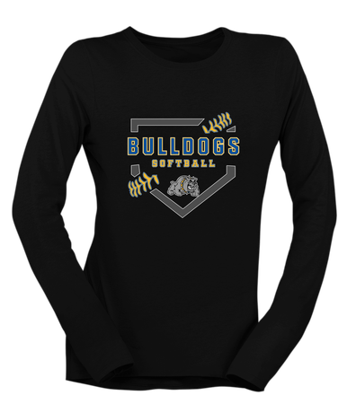Southern Bulldogs Softball #2 Women's Premium LS T-Shirt