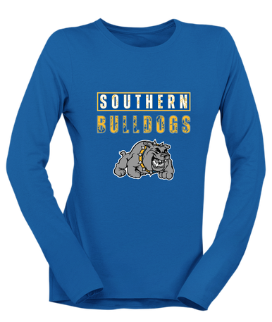 Southern Bulldogs Mascot #9 Women's LS T-Shirt