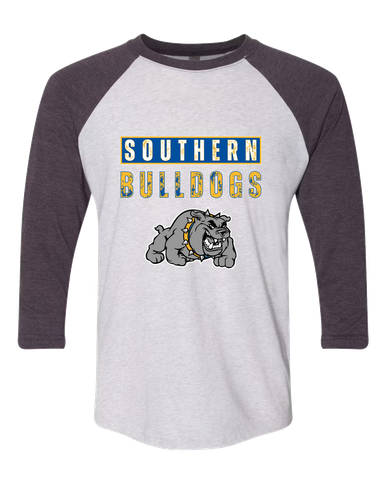 Southern Bulldogs Mascot #9 Women's Baseball T-Shirt