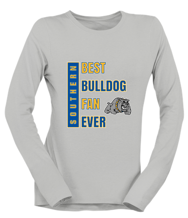 Southern Bulldogs Best Bulldog Fan Women's Premium LS T-Shirt