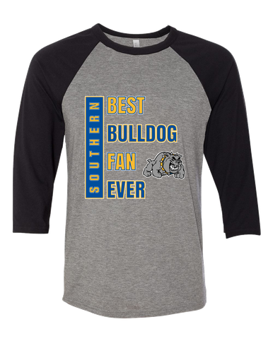 Southern Bulldogs Best Bulldog Fan Women's Baseball T-Shirt