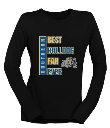 Southern Bulldogs Best Bulldog Fan Women's LS T-Shirt