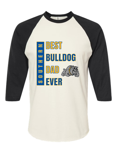 Southern Bulldogs Best Bulldog Dad Men's Baseball T-Shirt