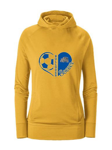 Southern Bulldogs Heart Soccer Women's Hoodie