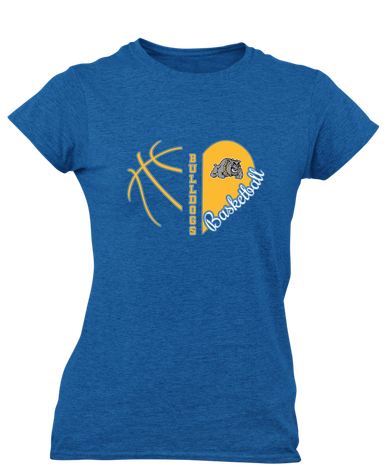 Southern Bulldogs Heart Basketball Women's Premium SS T-Shirt