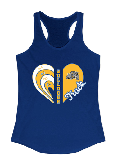 Southern Bulldogs Heart Track Women's Tank Top