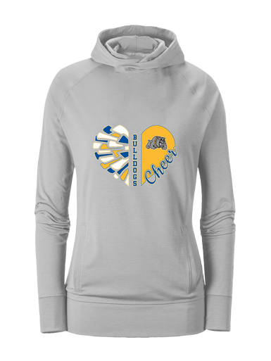 Southern Bulldogs Heart Cheer Women's Hoodie