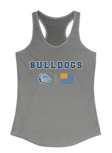Livonia Bulldogs Team Colors Flag Women's Tank Top