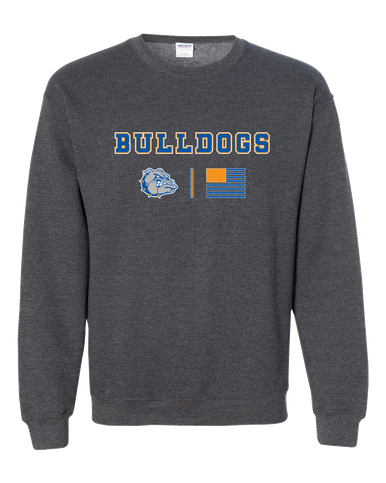 Livonia Bulldogs Team Colors Flag Men's Sweatshirt